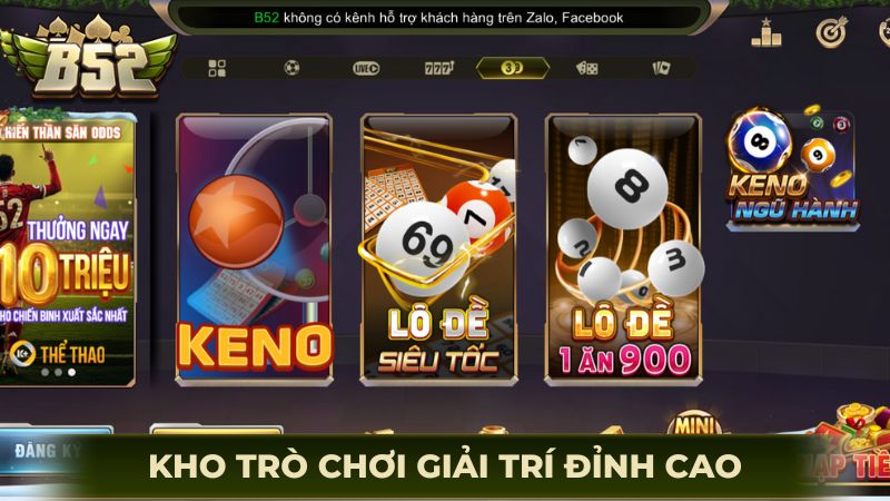 Giới thiệu cổng game B52Club với kho trò chơi giải trí đỉnh cao
